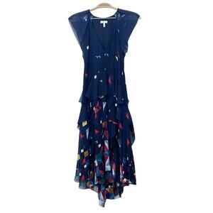 JOIE Kiersten Printed Silk Dress 0